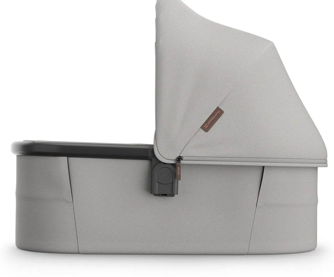 UPPAbaby Vista, Cruz, Ridge Bassinet V3 - Savannah (Pearl Gray Jacquard / Carbon Frame)