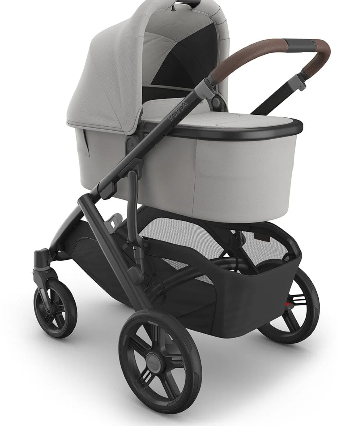 UPPAbaby Vista, Cruz, Ridge Bassinet V3 - Savannah (Pearl Gray Jacquard / Carbon Frame)