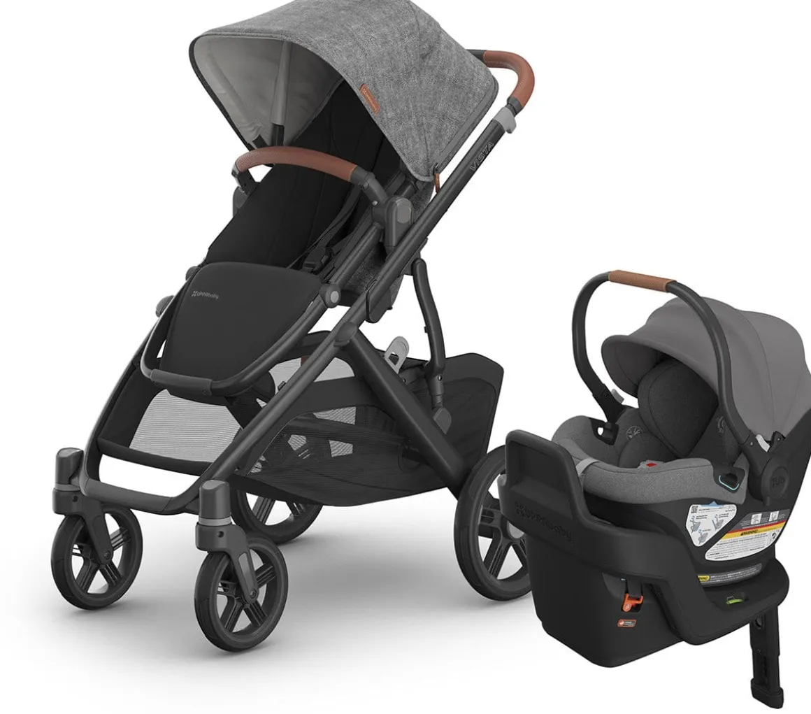 UPPAbaby Vista V3 + Aria Travel System Bundle - Greyson / Greyson