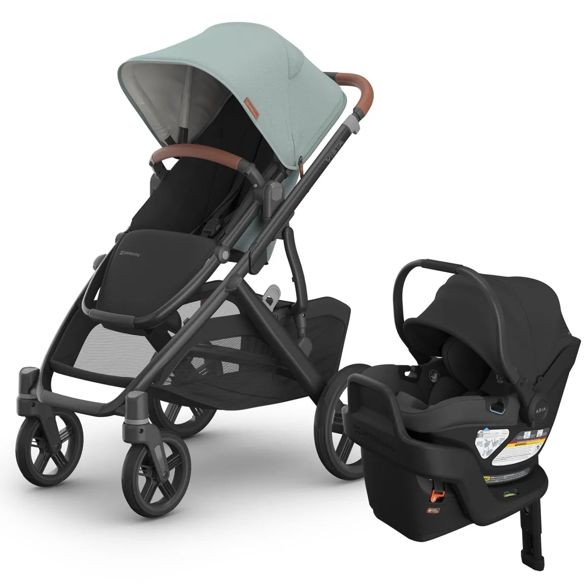 UPPAbaby Vista V3 + Aria V2 Travel System Bundle - Kenzi / Jake