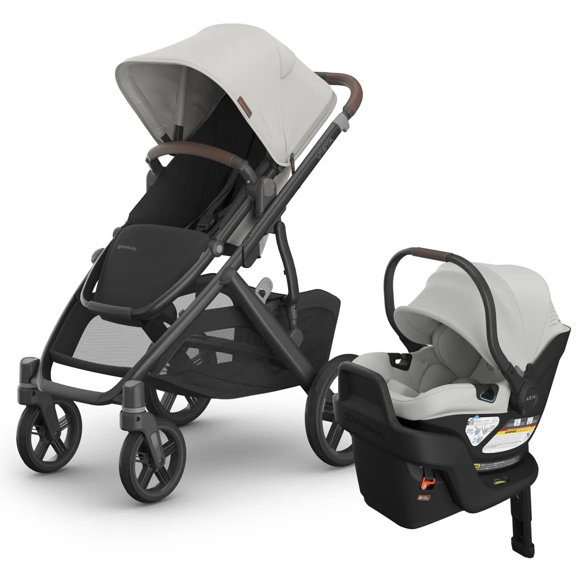 UPPAbaby Vista V3 + Aria V2 Travel System Bundle - Savannah / Savannah