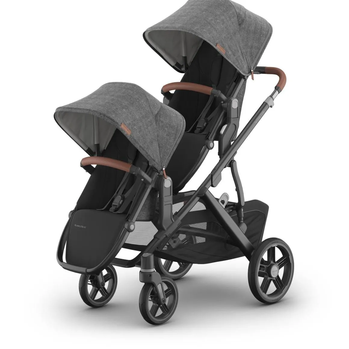 UPPAbaby Vista V3 Double Stroller with RumbleSeat V3 Bundle - Greyson