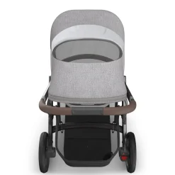 UPPAbaby Vista V3 Single-to-Double Stroller - Beau (Grey Chenille / Graphite Frame / Chestnut Leather)