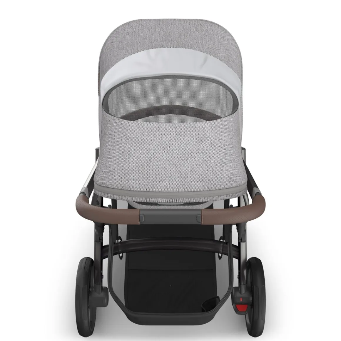 UPPAbaby Vista V3 Single-to-Double Stroller - Beau (Grey Chenille / Graphite Frame / Chestnut Leather)