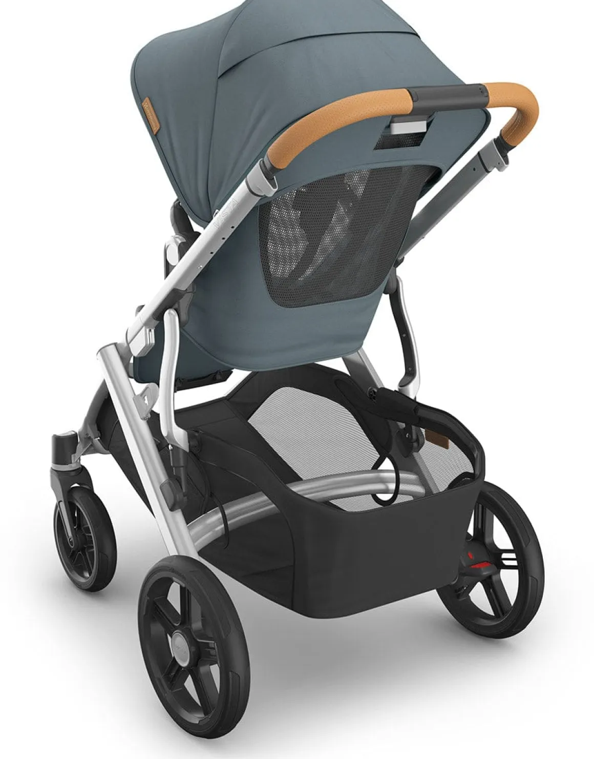 UPPAbaby Vista V3 Single-to-Double Stroller - Callum (Stone Blue / Silver Frame / Sand Leather)