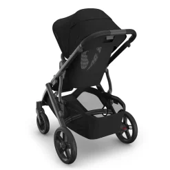 UPPAbaby Vista V3 Single-to-Double Stroller - James (Black / Carbon Frame / Black Leather)