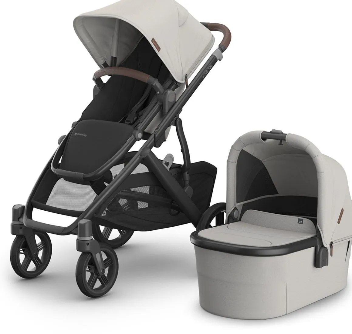 UPPAbaby Vista V3 Stroller + Bassinet V3 Bundle - Savannah