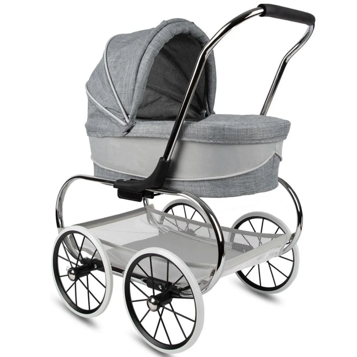 Valco Princess Doll Stroller - Grey / White