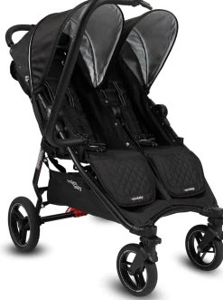 Valco Slim Twin Double Side By Side Stroller Sport Edition - Raven