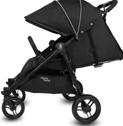Valco Slim Twin Side By Side Double Stroller - Licorice