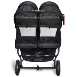 Valco Slim Twin Side By Side Double Stroller - Licorice