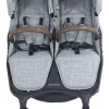 Valco Trend Duo Twin Side by Side Double Stroller + Bassinet Charcoal / Charcoal