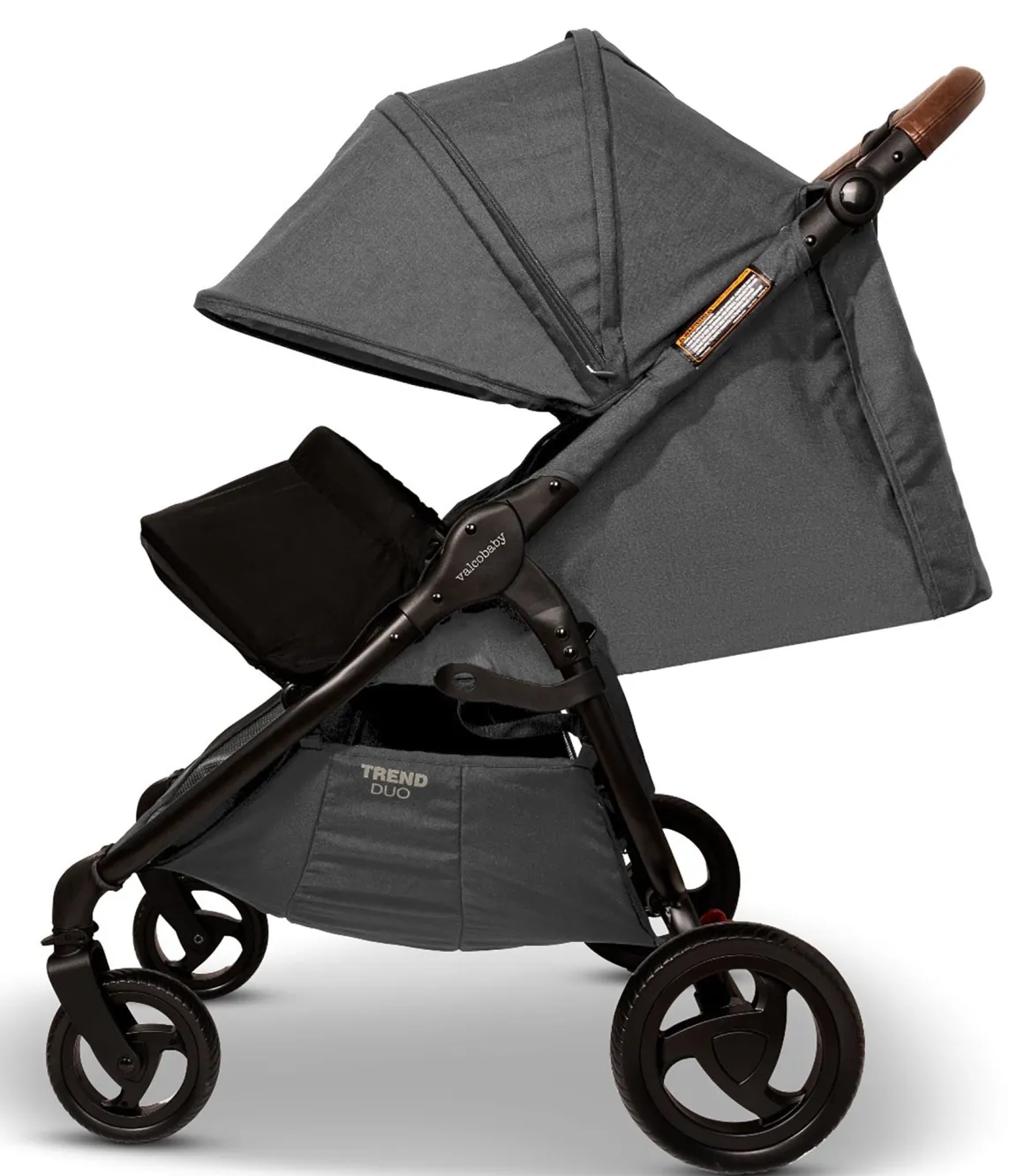 Valco Trend Duo Twin Side by Side Double Stroller Charcoal