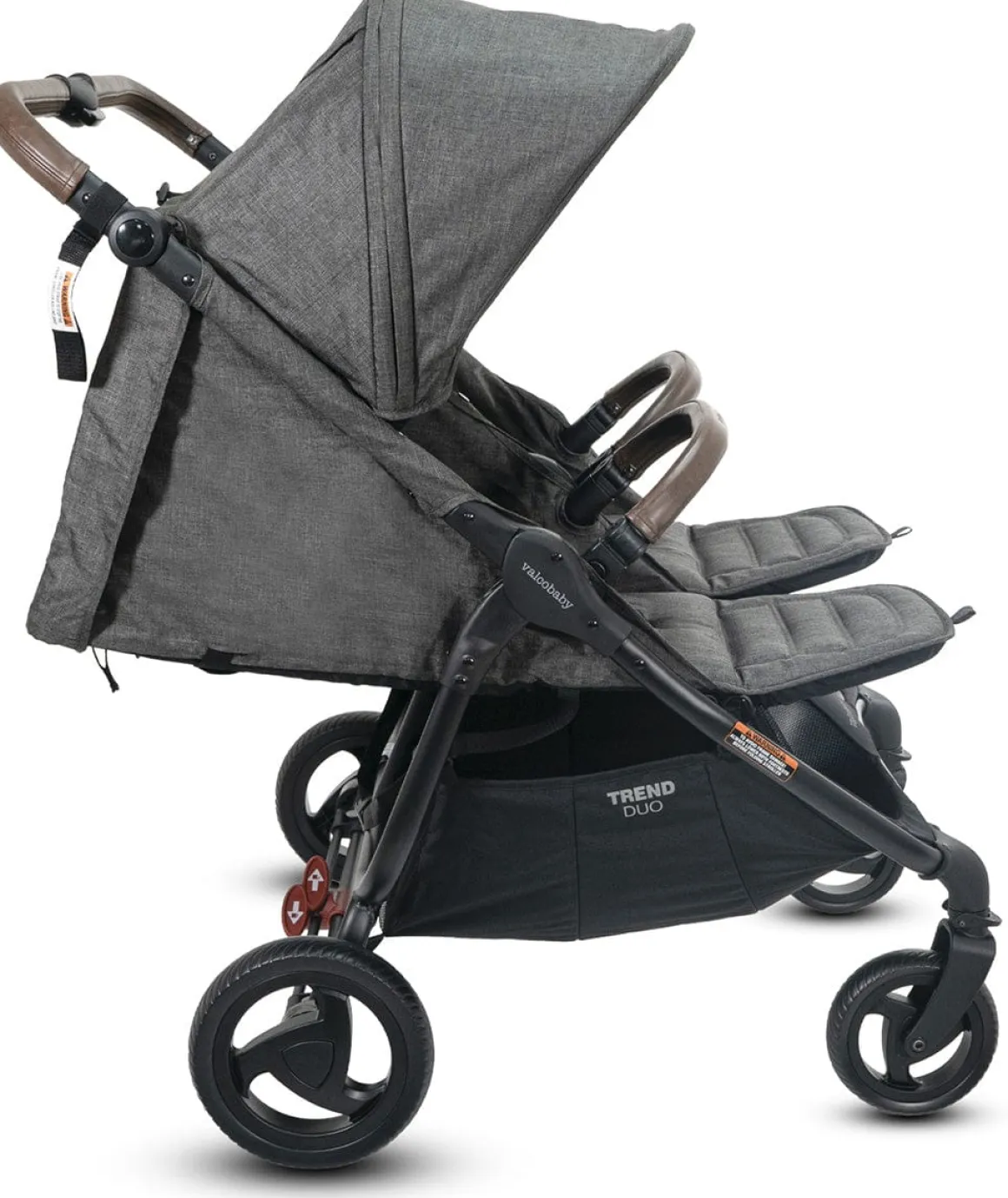 Valco Trend Duo Twin Side by Side Double Stroller Charcoal