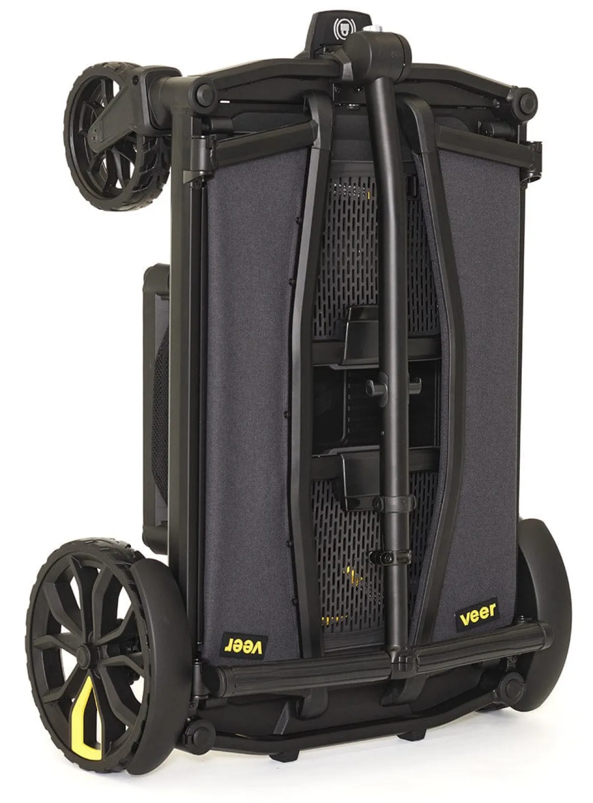 Veer All-Terrain Cruiser XL (4 Seater) Stroller Wagon + 2 Canopy + Basket Bundle - Grey