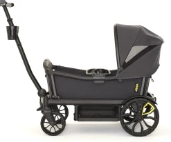 Veer All-Terrain Cruiser XL (4 Seater) Stroller Wagon + 2 Canopy Bundle - Grey