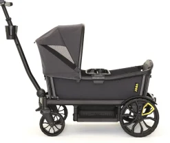Veer All-Terrain Cruiser XL (4 Seater) Stroller Wagon + Canopy Bundle - Grey