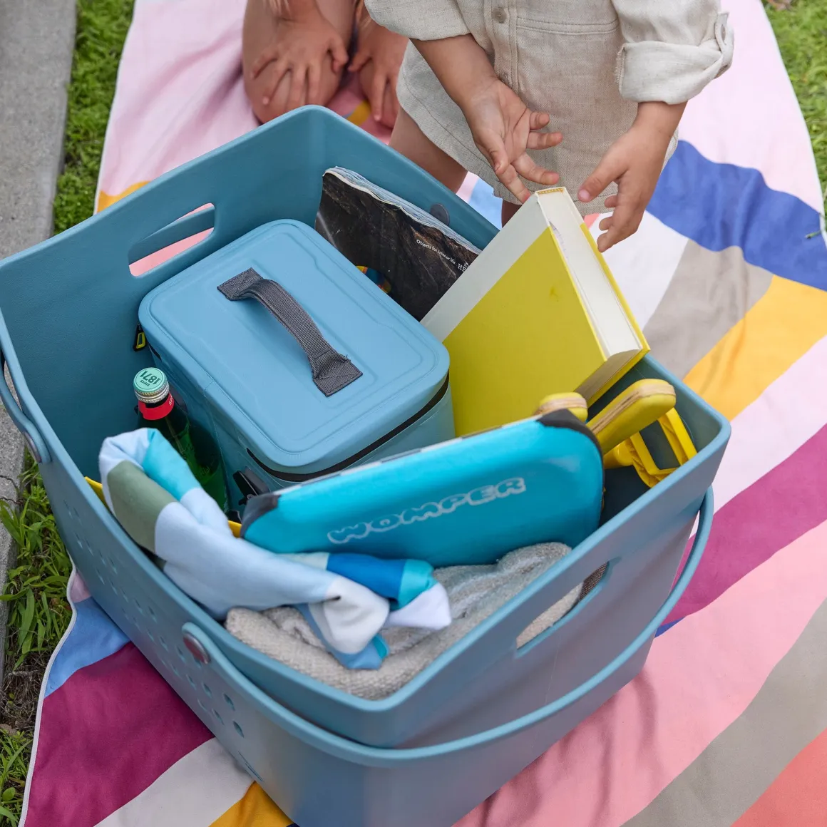 Veer Beach Tote - Blue Beryl