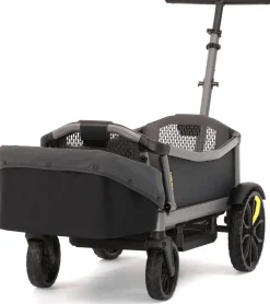 Veer Cruiser City (2 Seater) Stroller Wagon + Basket Bundle - Grey