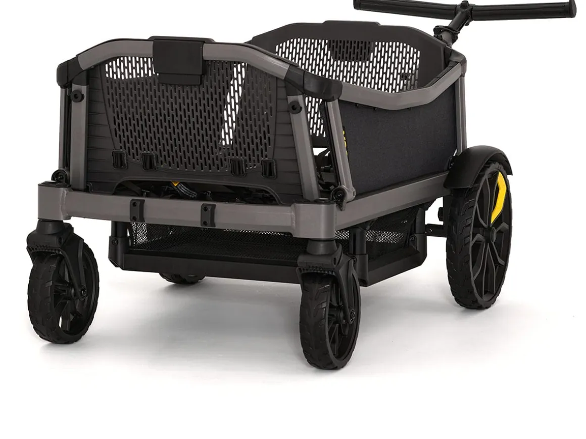 Veer Cruiser City XL (4 Seater) Stroller Wagon + Sidewall Kit + Canopy Bundle - Brown Mica
