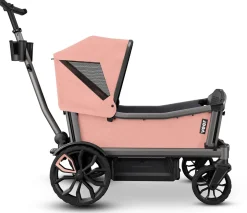 Veer Cruiser City XL (4 Seater) Stroller Wagon + Sidewall Kit + Canopy Bundle - Rose Quartz
