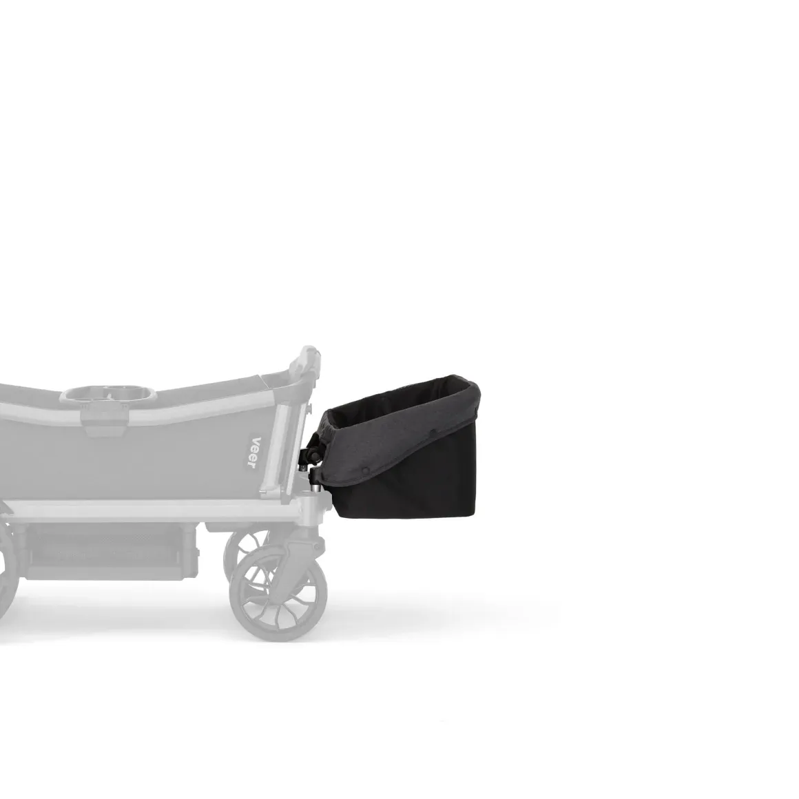 Veer Cruiser City XL Stroller Wagon + Canopy + Basket Bundle - Gray