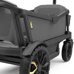 Veer Cruiser (2 Seater) Stroller Wagon + Canopy Bundle - Grey