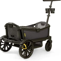 Veer Cruiser (2 Seater) Stroller Wagon + Canopy Bundle - Kai Blue/Kai Blue