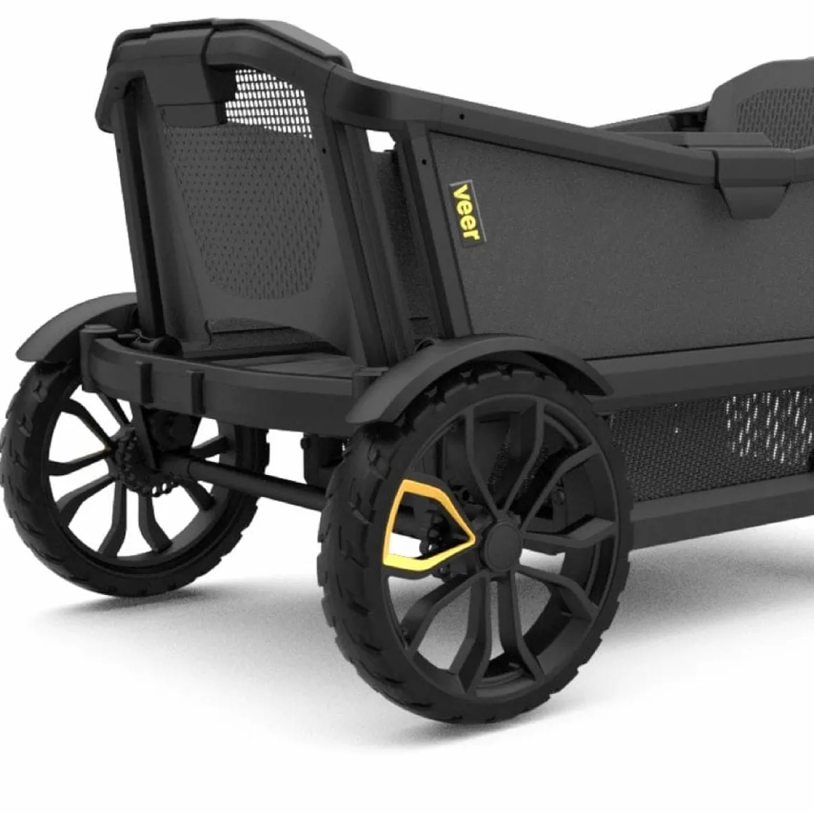Veer Cruiser (2 Seater) Stroller Wagon + Canopy Bundle - Kai Blue/Kai Blue