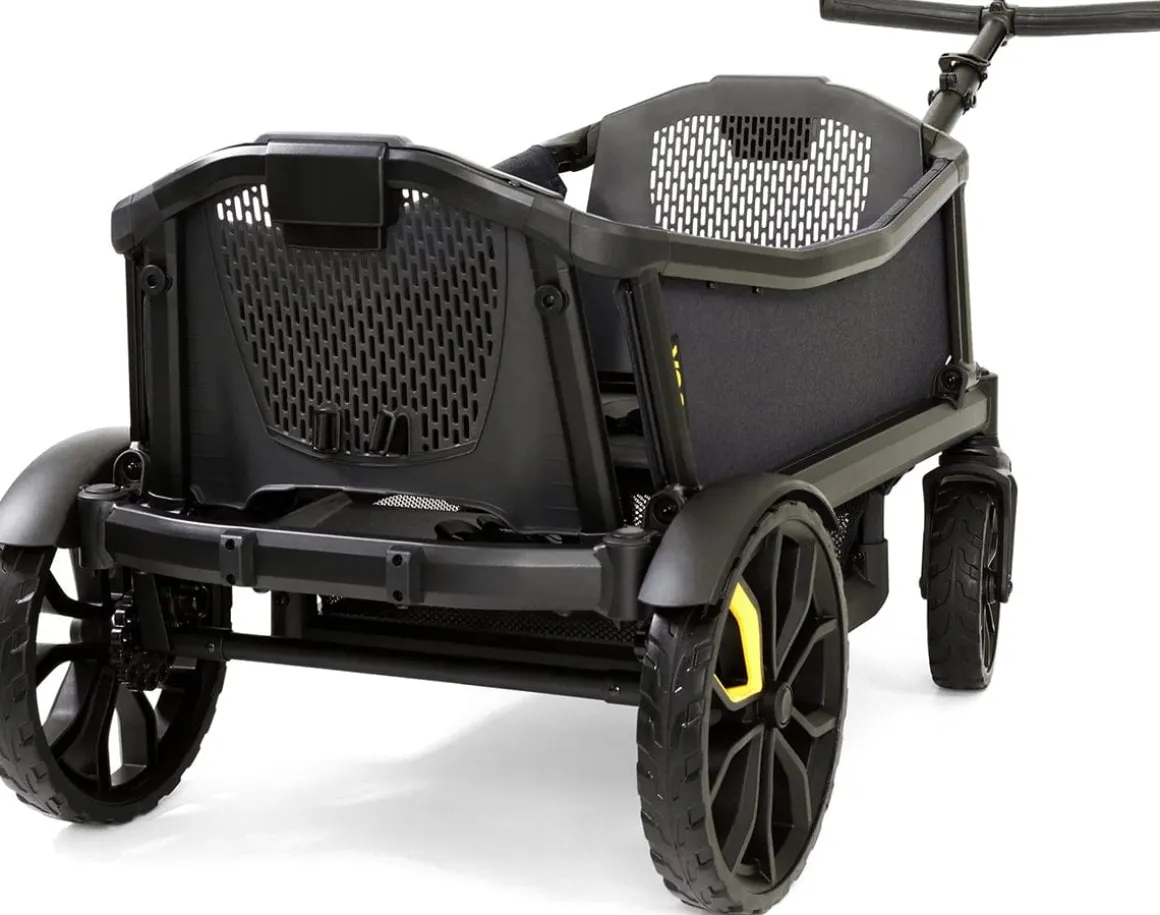Veer Cruiser (2 Seater) Stroller Wagon + Canopy Bundle - Sienna Orange/Sienna Orange