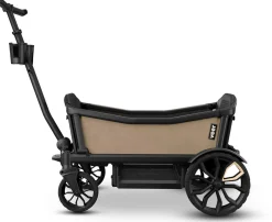 Veer Cruiser (2 Seater) Stroller Wagon + Sidewall Kit Bundle - Brown Mica