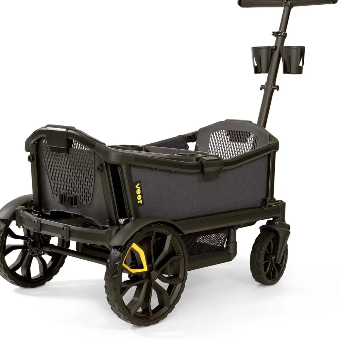 Veer Cruiser (2 Seater) Stroller Wagon + Sidewall Kit Bundle - Natural