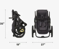 Veer Switch&Jog Luxe Stroller Bundle with Neoprene Kit - Black Onyx (One Box)