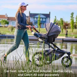 Veer Switch&Jog Luxe Stroller Bundle with Neoprene Kit - Blue Beryl
