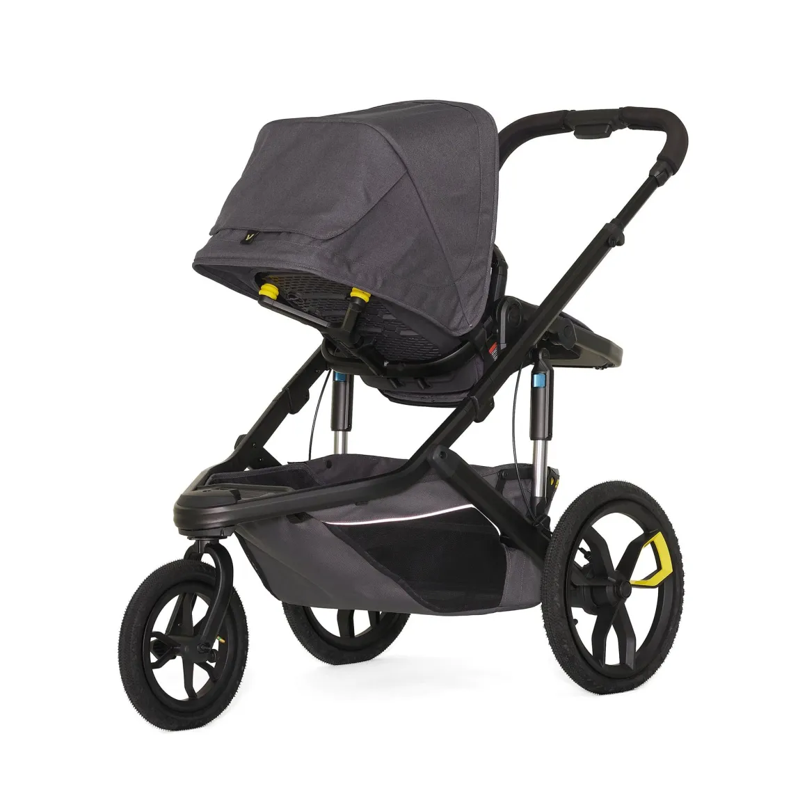 Veer Switch&Jog Luxe Stroller with Neoprene Kit + Bassinet Bundle - Blue Beryl
