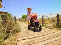 Veer Switch&Roll Luxe Single-to-Double Stroller Bundle with Leather Kit - Natural (One Box)