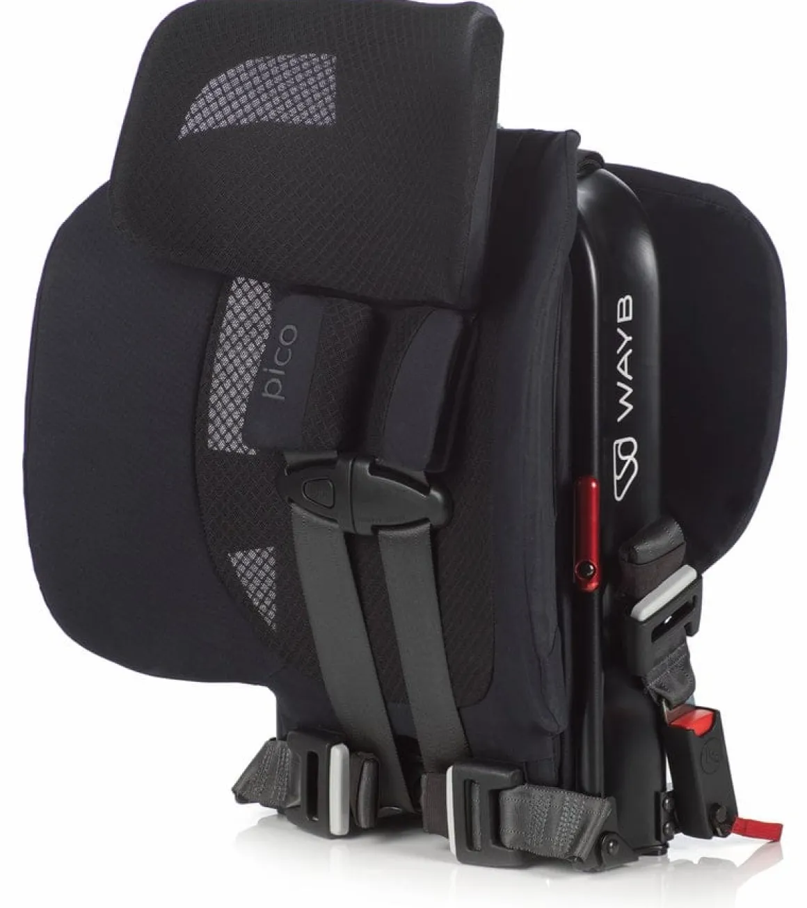 WAYB Pico Forward Facing Travel Car Seat + Carry Bag Bundle - Jet / Onyx