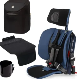 WAYB Pico Forward Facing Travel Car Seat + Essentials Bundle - Midnight / Onyx