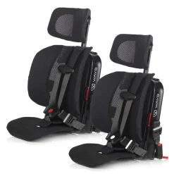 WAYB Pico Forward Facing Travel Car Seat - Jet (2 Pack Bundle)