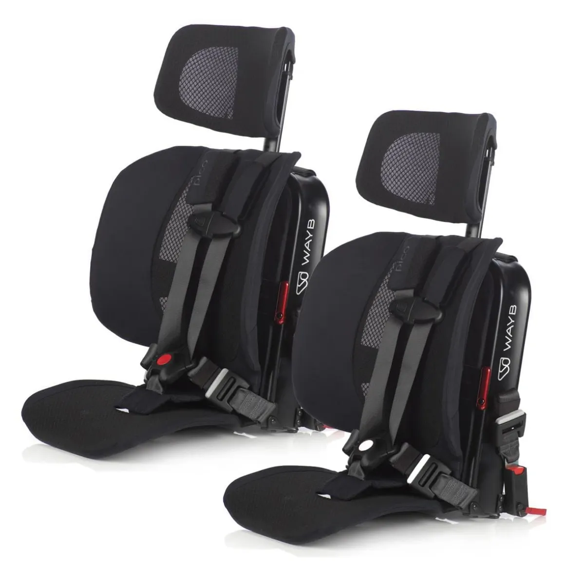 WAYB Pico Forward Facing Travel Car Seat - Jet (2 Pack Bundle)