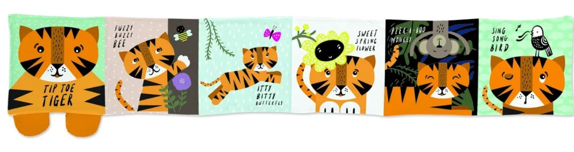 Wee Gallery Baby's First Soft Book - Tip Toe Tiger