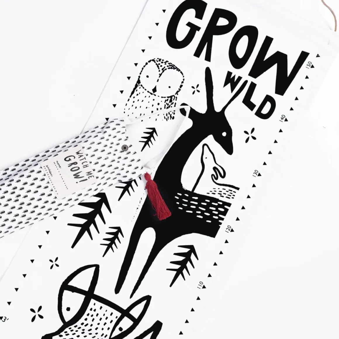 Wee Gallery Canvas Growth Chart - Woodland