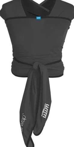We Made Me Flow Wrap Baby Carrier - Charcoal Grey