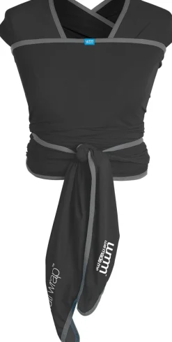 We Made Me Flow Wrap Baby Carrier - Midnight Black