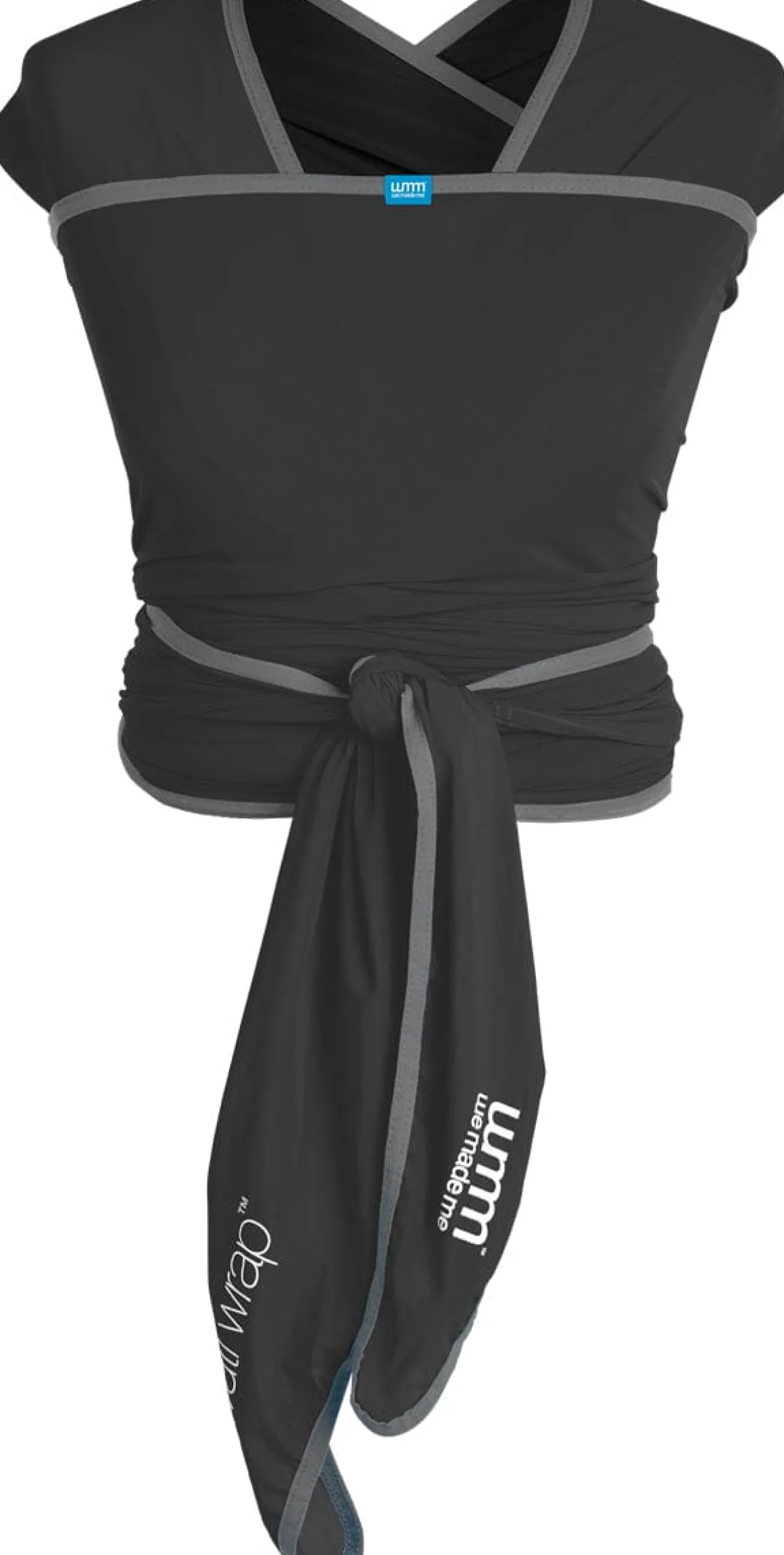 We Made Me Flow Wrap Baby Carrier - Midnight Black