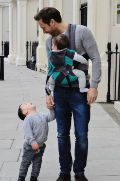 We Made Me Venture 2 in 1 Baby Carrier - Charcoal Grey Black Zigzag
