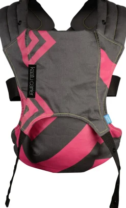 We Made Me Venture+ 2 in 1 Toddler Carrier - Bubblegum Grey Black Zigzag