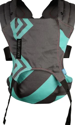 We Made Me Venture+ 2 in 1 Toddler Carrier - Mint Grey Black Zigzag