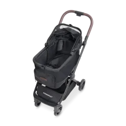 WonderFold Bella Pet Stroller - Graphite Black
