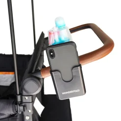WonderFold 2-In-1 Cup & Phone Holder - Black (fits all wagons)